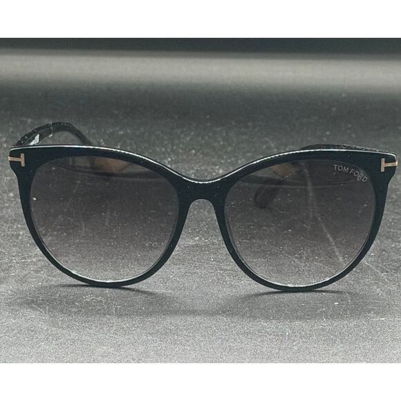 Tom Ford TF787 Maxim Black Cat Eye Sunglasses 59-16 Italy frames main image 10